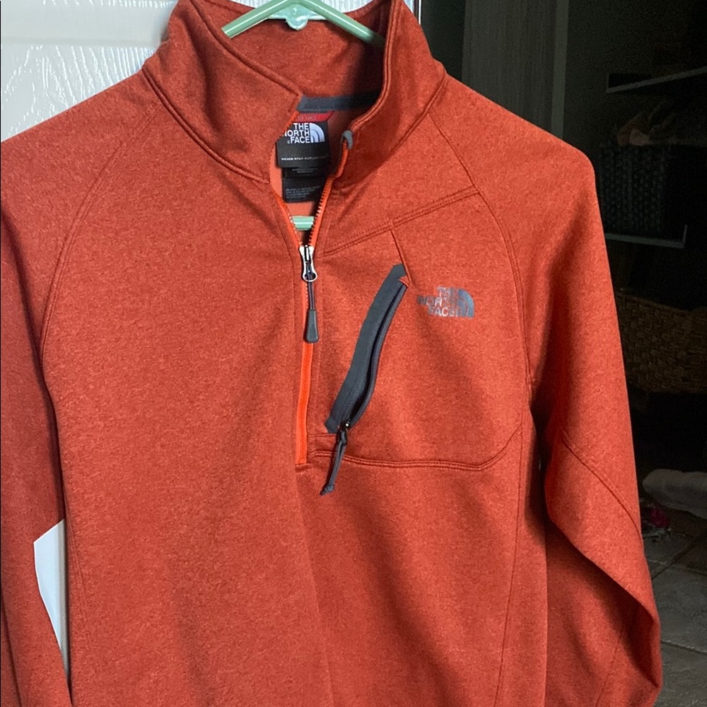 The North Face Orange Quarter-Zip Pullover